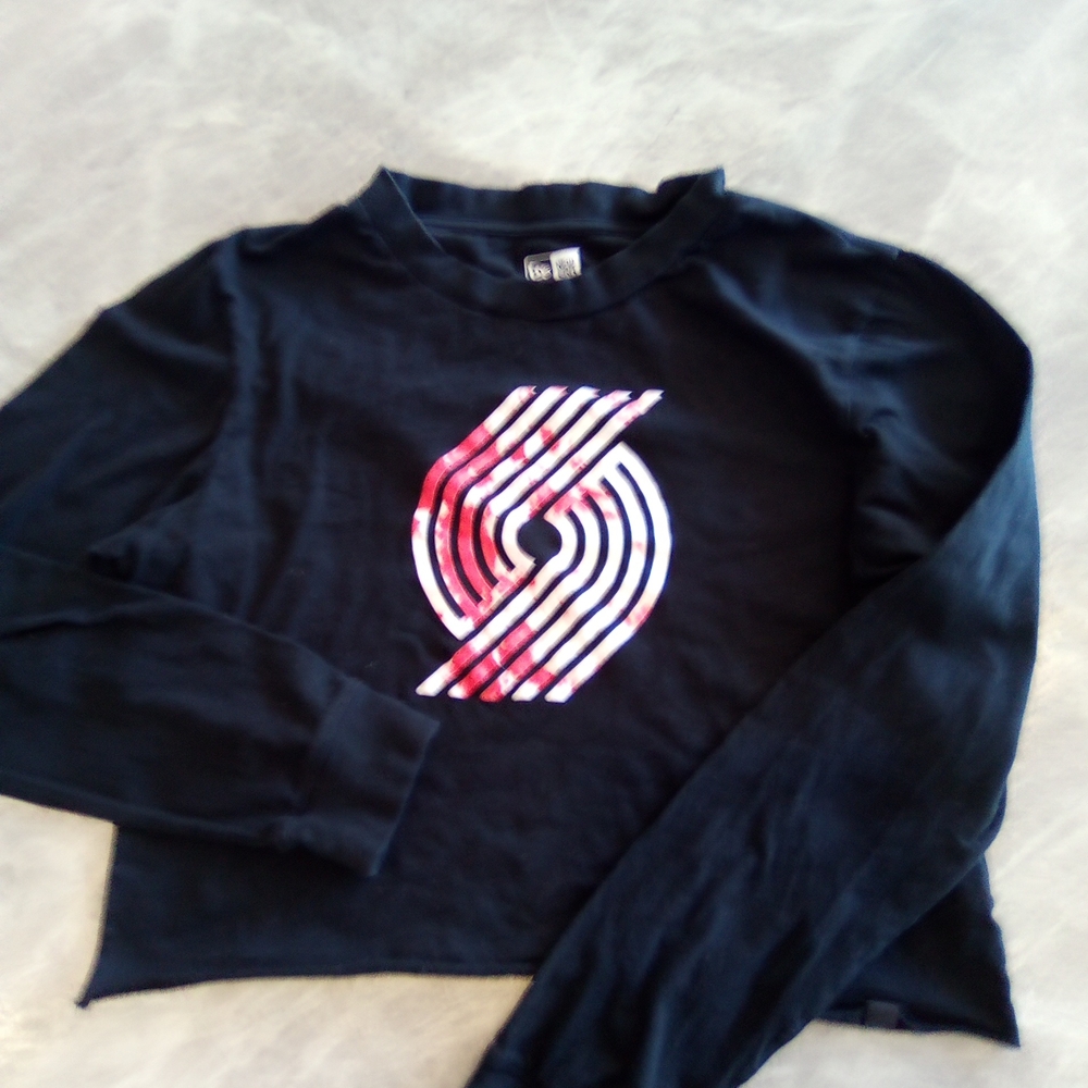 New Era Black Long Sleeve with White Logo